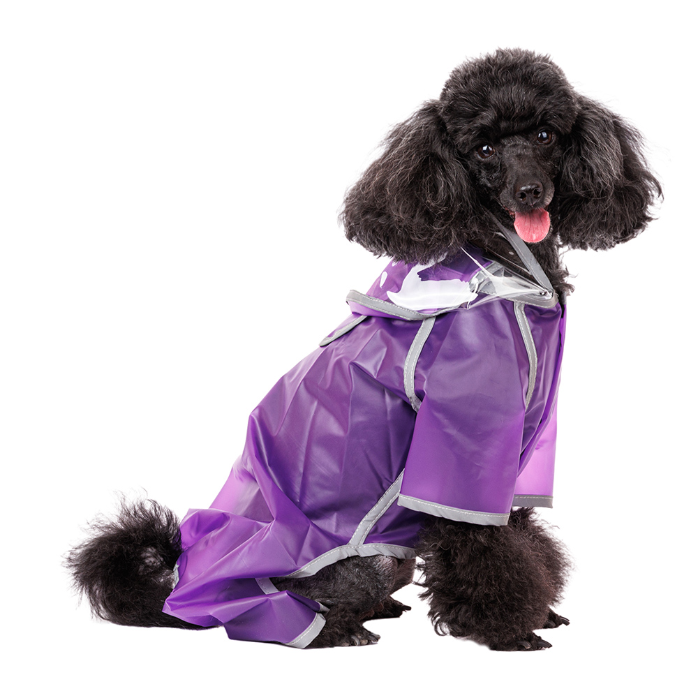 Aвва Дождевик для собак с ножками L фиолетовый (унисекс)