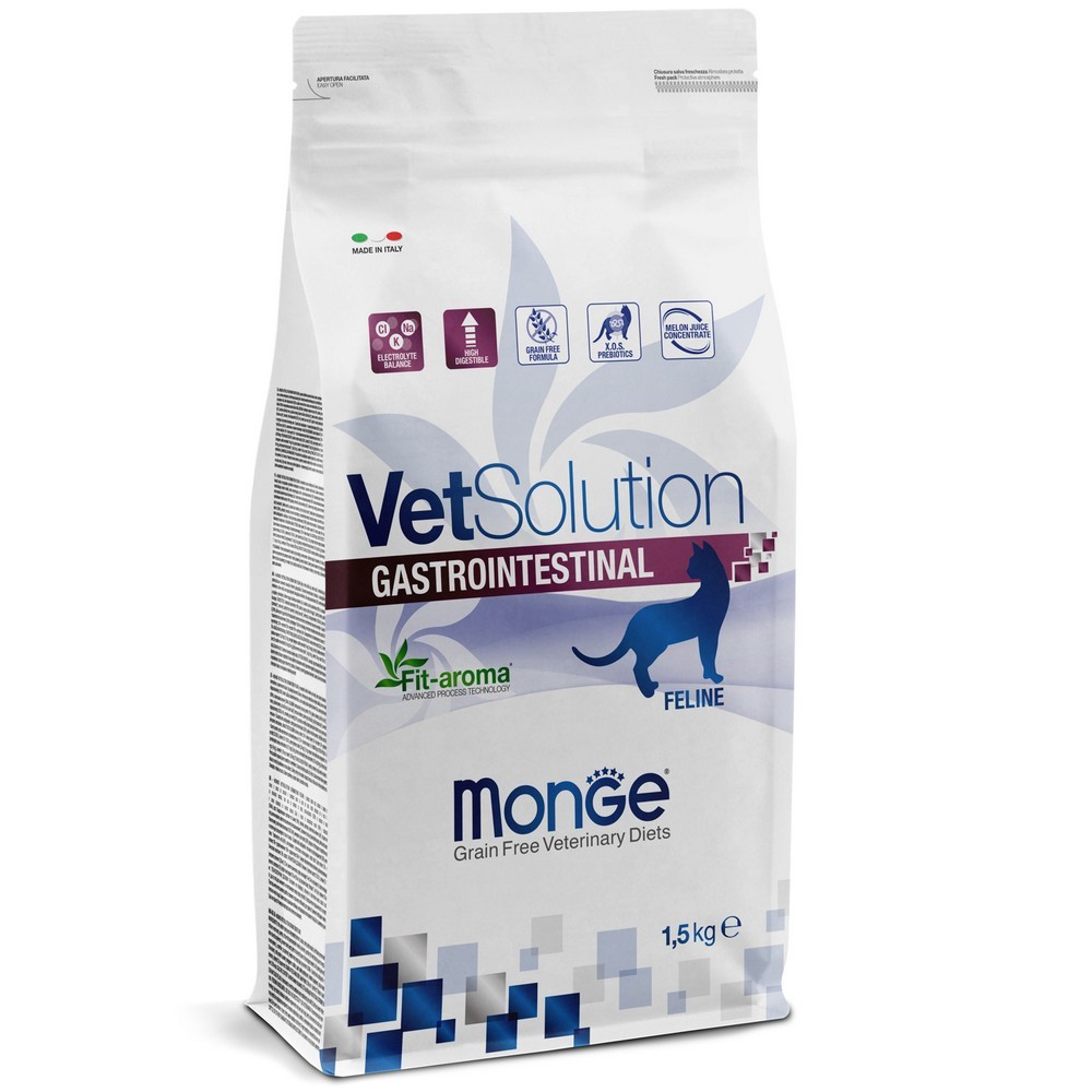 Monge VetSolution Cat Gastrointestinal корм сухой для кошек 1,5 кг