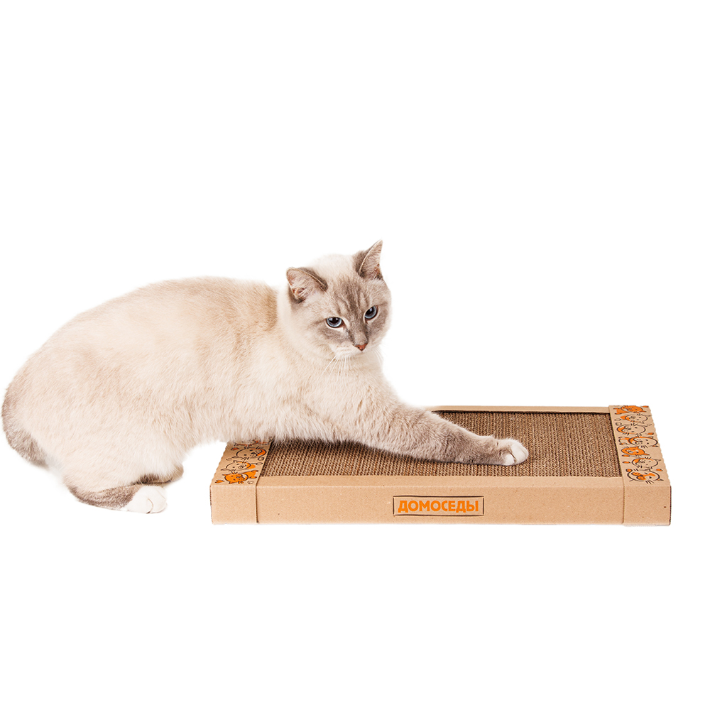 Когтеточка из гофрокартона для кошек, 50х31х4,5 см