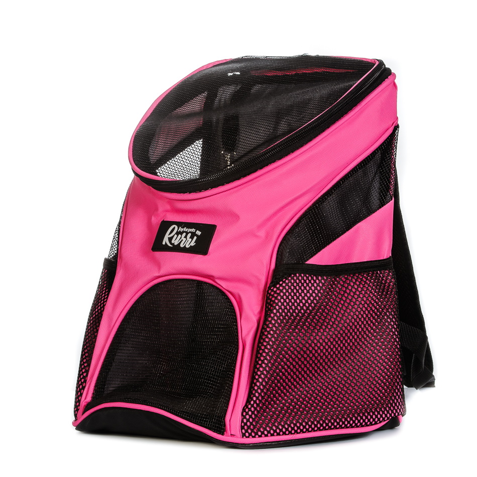 Рюкзак-переноска для кошек и собак мелкого размера, 35х25х31 см, розовый