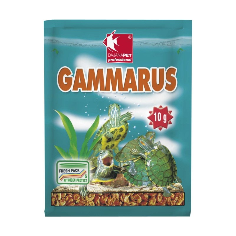 Корм для рыб/рептилий естественный GAMMARUS 80мл/10г пакет