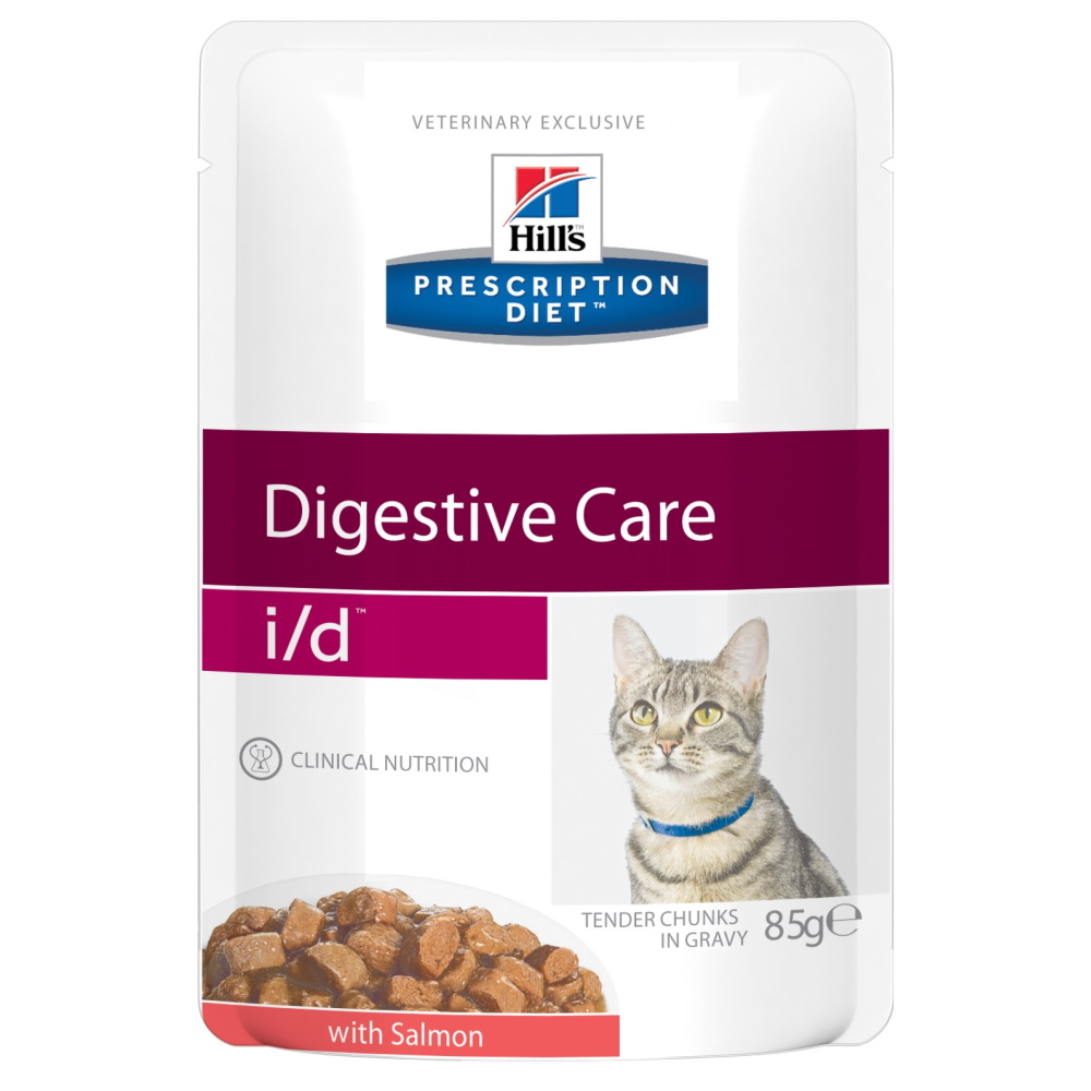Prescription Diet i/d Digestive Care влажный корм для кошек, с лососем, 85г