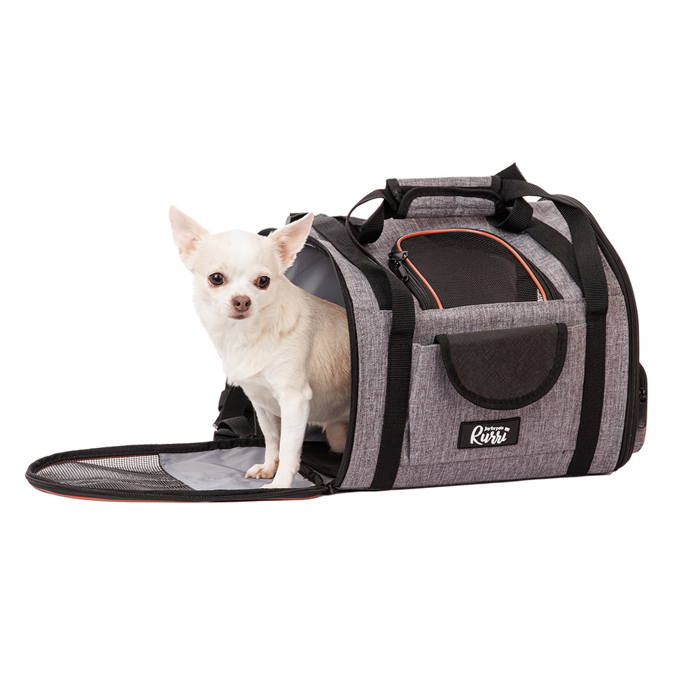 Рюкзак для кошек и собак мелкого размера, 35x23x28 см, серый