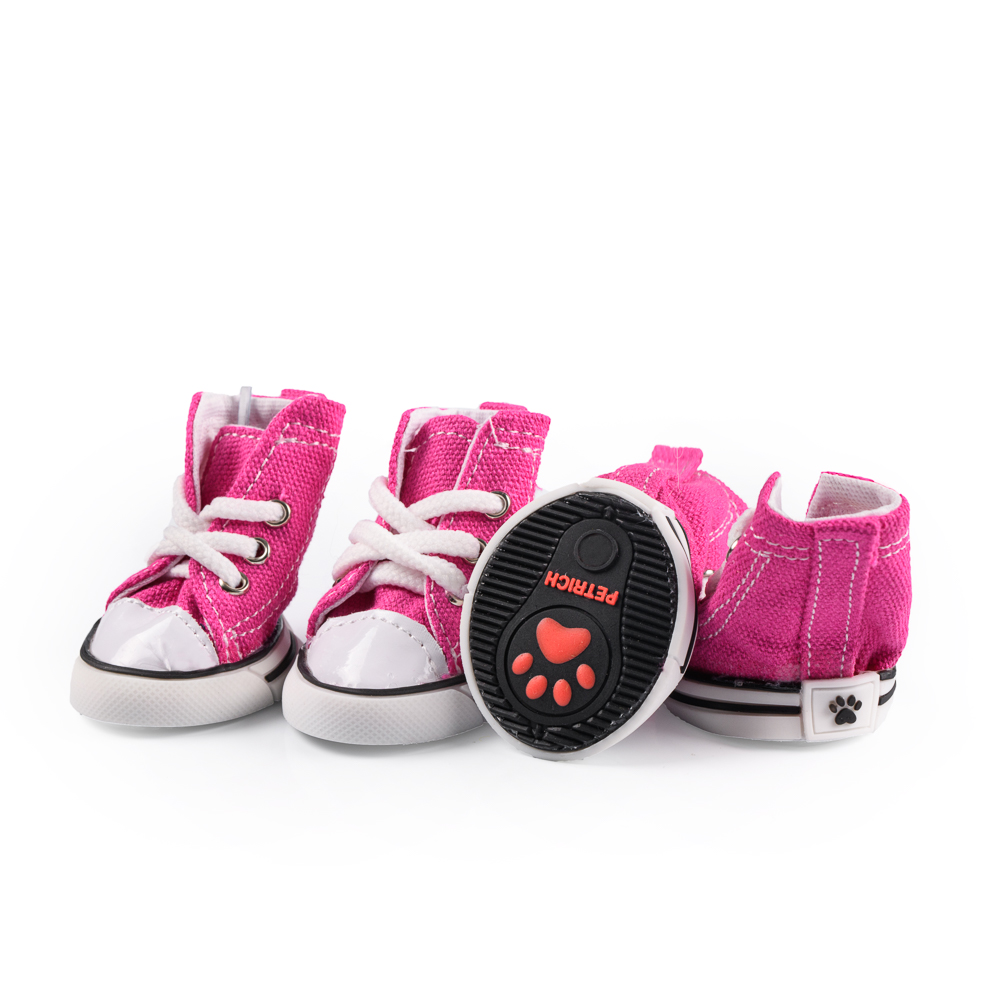 RURRI Кеды джинсовые для собак S розовый (унисекс) RURRI Кеды джинсовые для собак S розовый (унисекс)