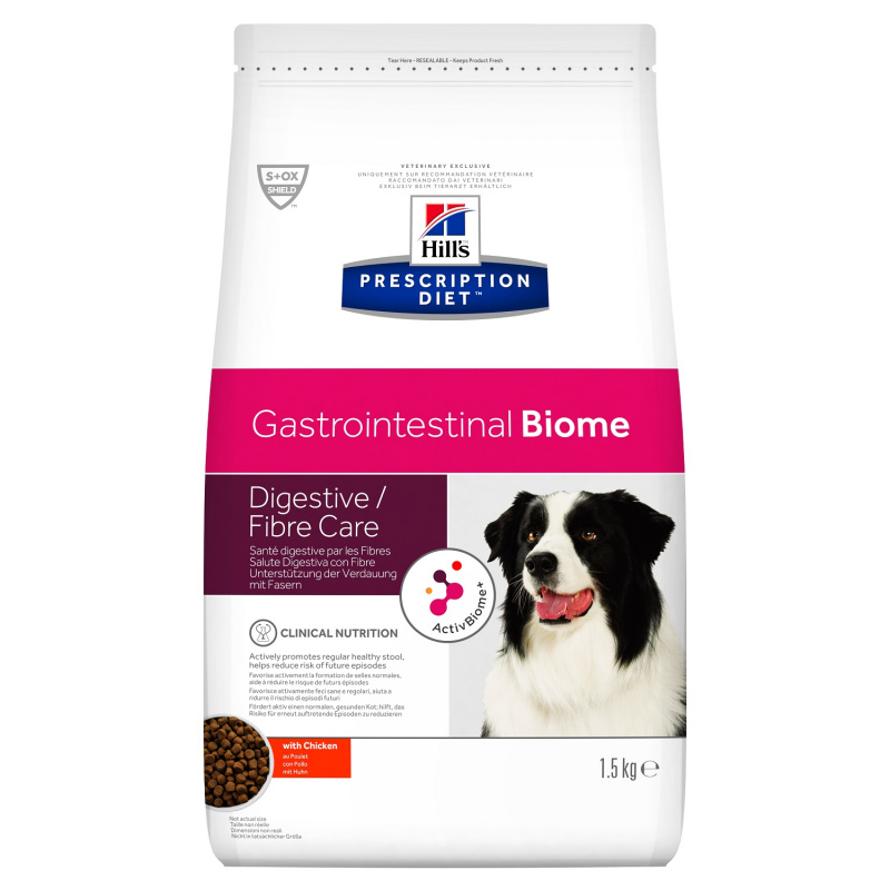 Prescription Diet Gastrointestinal Biome сухой диетический корм для собак при расстройствах пищеварения, c курицей, 1,5кг