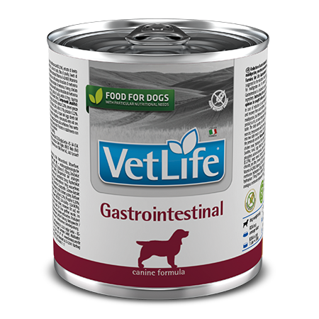 Vet Life Gastrointestinal диетический влажный корм для собак при заболеваниях ЖКТ, 300г