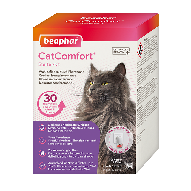 Диффузор Cat Comfort со сменным блоком с успокоительным эффектом для кошек, 30мл