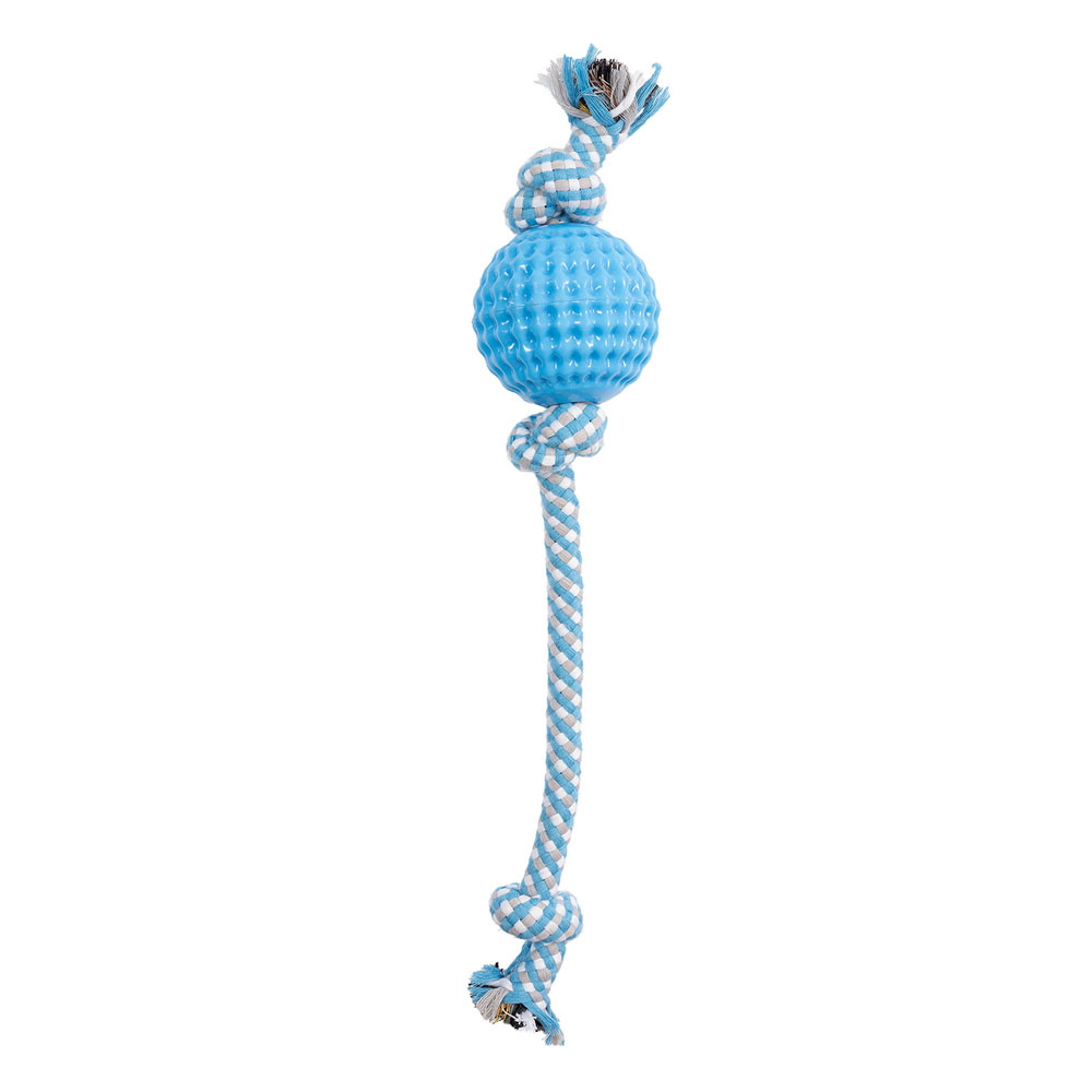 Игрушка для собак Мяч с веревкой, 8,7 см