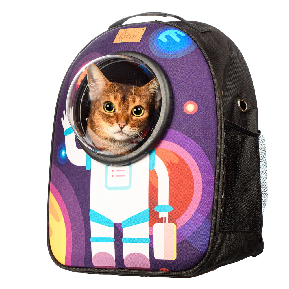 Рюкзак Космонавт для кошек и собак мелкого размера, 31x30x42,5 см