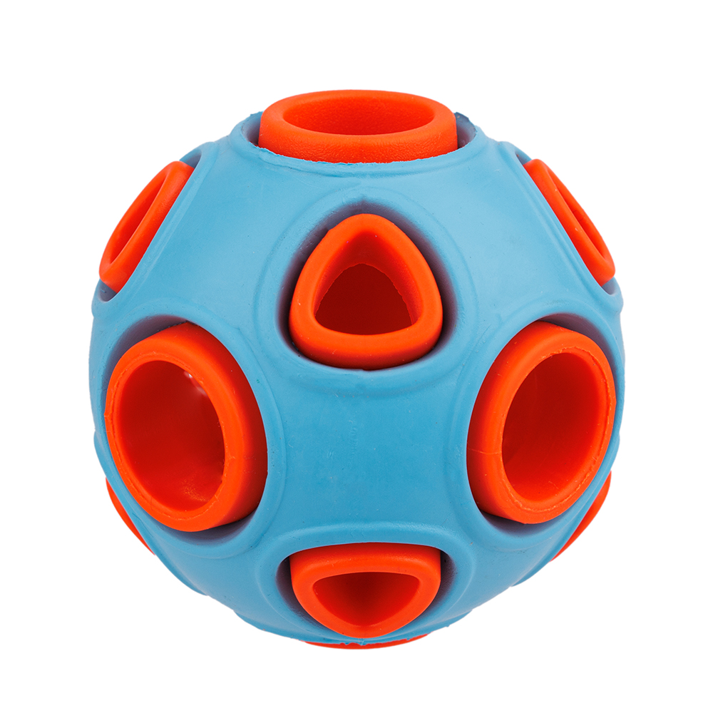 Игрушка для собак Мяч оранжево-голубой, 5 см