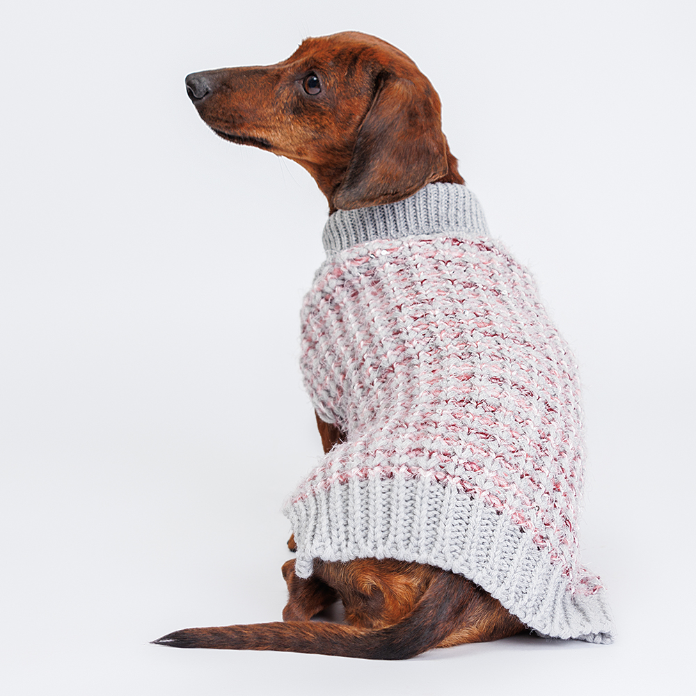 RURRI Свитер вязаный для кошек и собак, S, фиолетовый RURRI Свитер вязаный для кошек и собак, S, фиолетовый