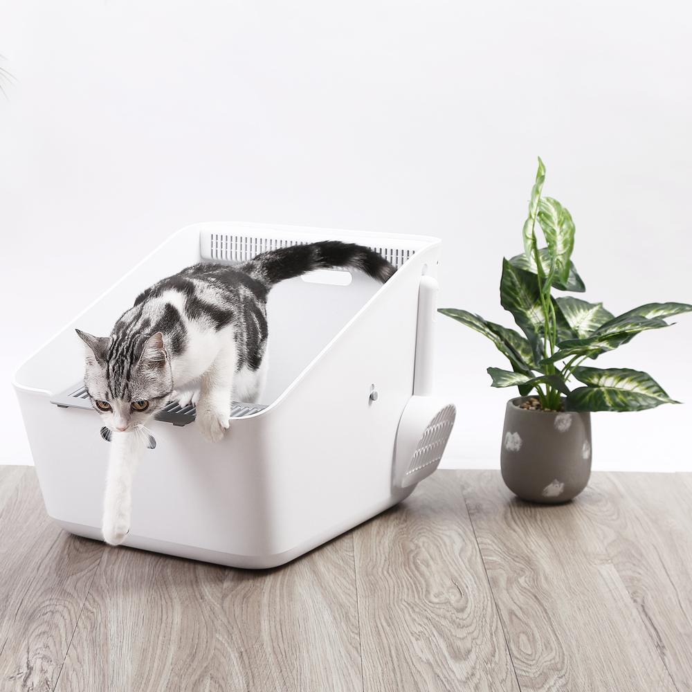 Лоток для кошек с автоматическим очистителем воздуха Pura Cat, 40x22x52 см