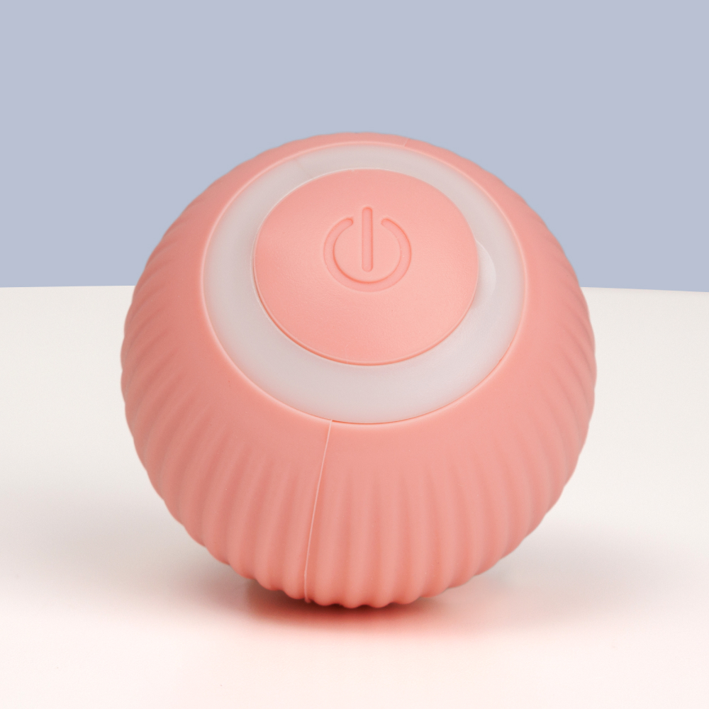 Игрушка для кошек Мячик интерактивный 5 см розовый