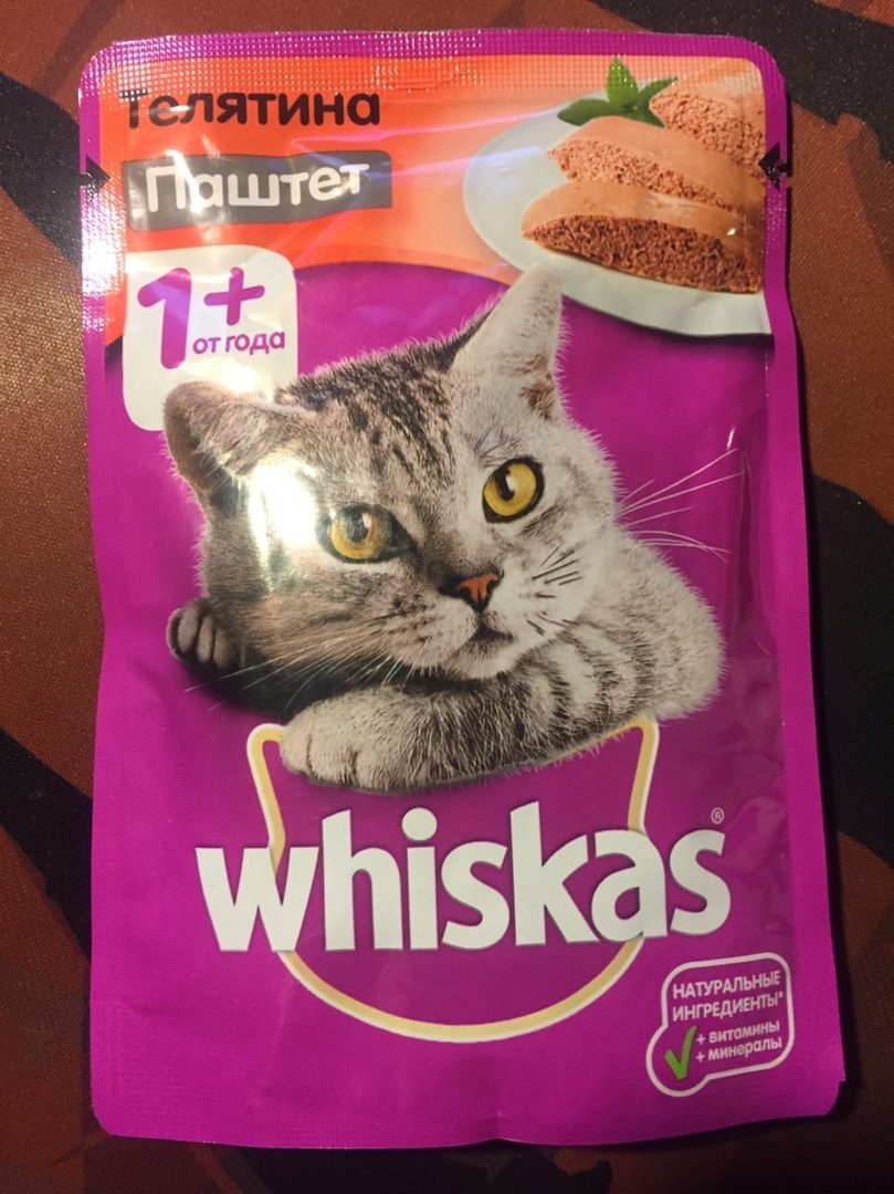 Корм для кошек whiskas мясной паштет