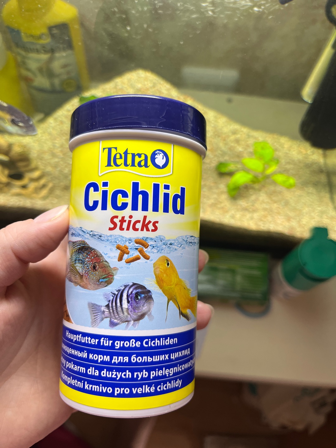 Tetra Cichlid Sticks, корм для всех видов цихлид, в виде палочек